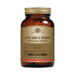 ויטמין C 500 מ"ג בתוספת פקעות ורדים