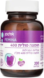 ⁦חומצה פולית 400⁩ – תמונה ⁦2⁩