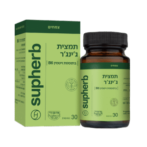 תמצית ג’ינג’ר בתוספת ויטמין B6